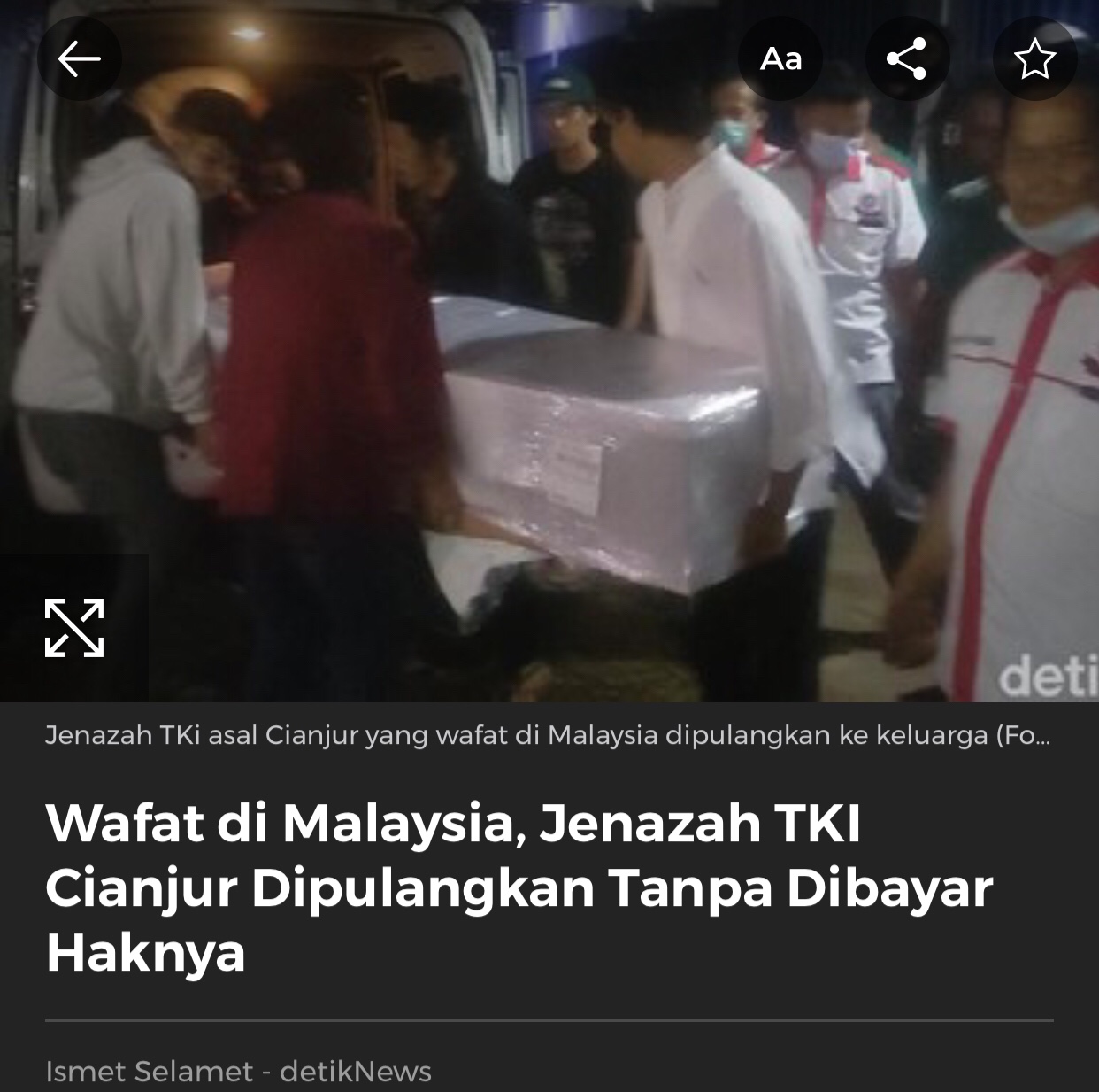 Innalillahi, Kabar Duka Dari Pejuang Devisa Negara Asal Ciranjang