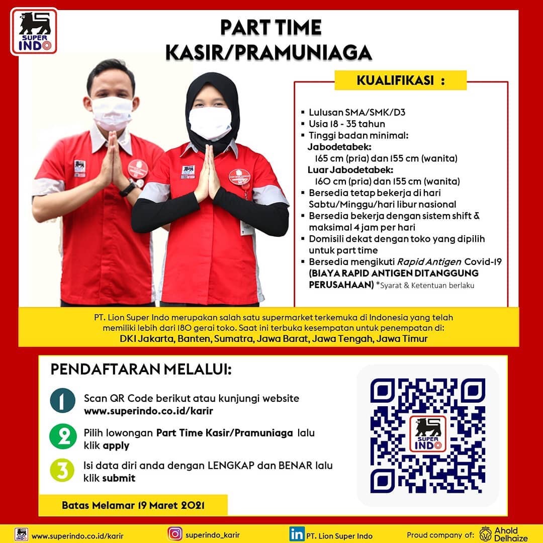 Superindo Jabodetabek Buka Lowongan Pekerjaan