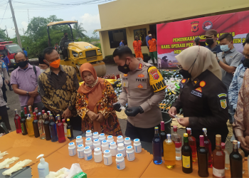 Ribuan Miras, Obat Terlarang, Narkoba Hingga Kembang Api dimusnahkan jajaran Polres Cianjur