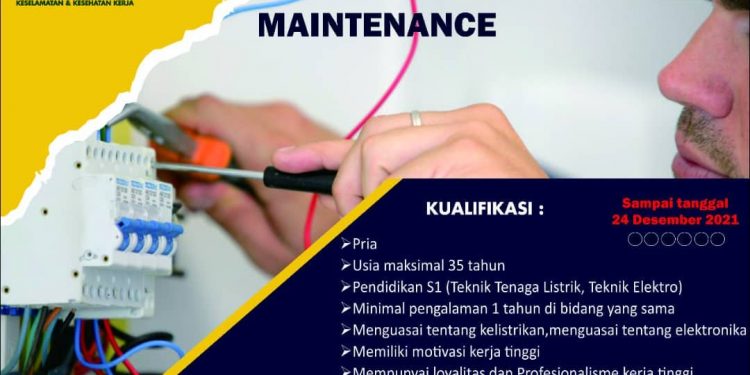 Lowongan Kerja Sebagai Maintenance di PT QL Trimitra Cianjur