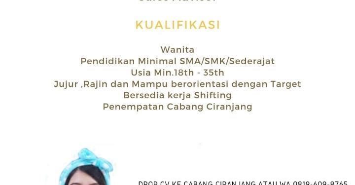 Lowongan Kerja Sales di Indolaundry Ciranjang