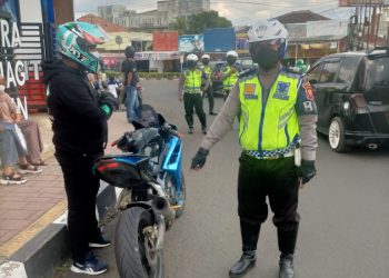 Ratusan Sepeda Motor Knalpot Bising di Cianjur Terjaring Razia Polisi