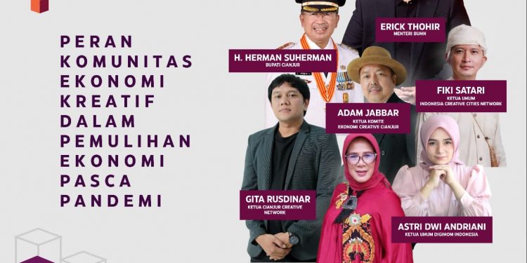 Event “Peran Komunitas Ekonomi Kreatif Dalam Pemulihan Ekonomi Pasca Pandemi” Yang Akan di Hadiri Erick Thohir Menteri BUMN