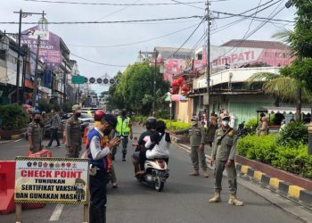 Satpol PP Cianjur Melakukan Pengecekan Prokes, 33 Pelanggaran Dalam Satu Pekan Terakhir