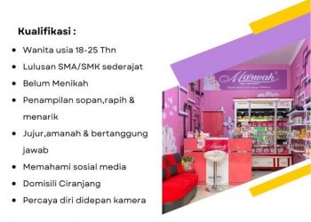 Lowongan Kerja Sebagai Admin Toko Skincare di Ciranjang