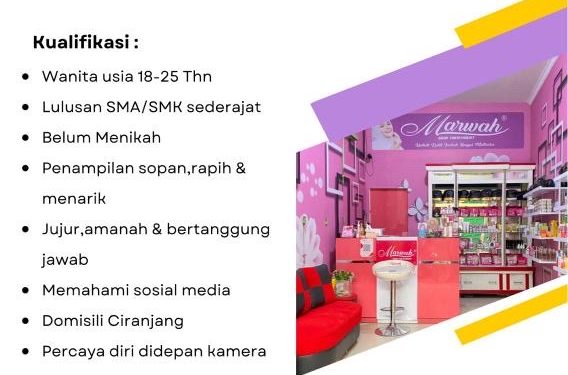 Lowongan Kerja Sebagai Admin Toko Skincare di Ciranjang