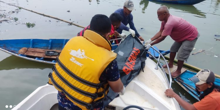 Setelah Pencarian Selama Seminggu, Sat Polair Polres Cianjur Berhasil menemukan Korban Hanyut di Sungai Cinangerang