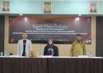 KPU Cianjur Gelar Rapat Pleno, Pemutakhiran Data Pemilih 2024