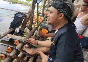 Asyiknya Mancing Bareng Puluhan Jurnalis dan Kades se- Cianjur
