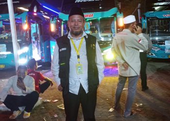 Pemberangkatan Malam Hari, Kemenag Cianjur Pastikan Logistik dan Kenyamanan Jemaah Haji Kloter 25 Terjaga